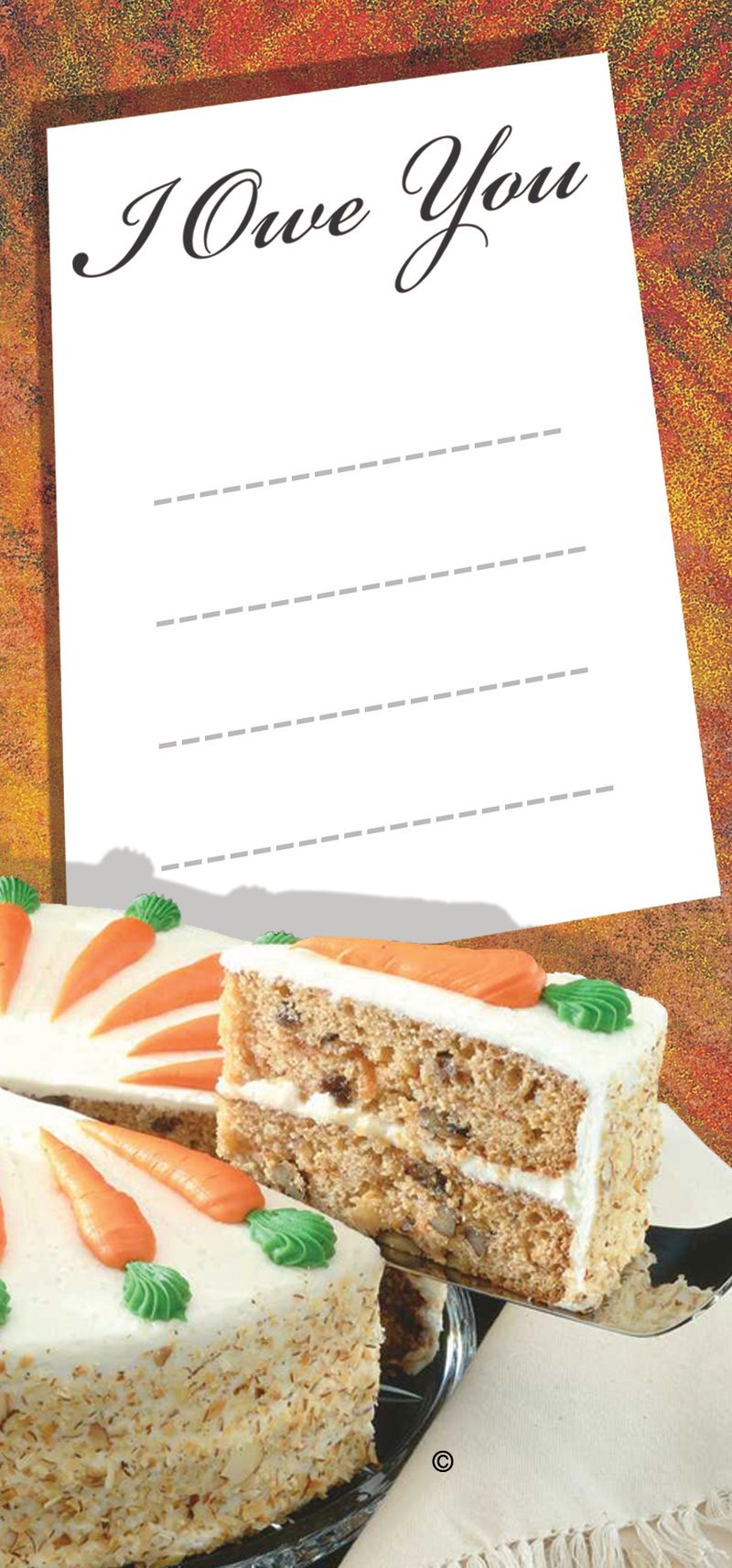 Carrot Cake business card template